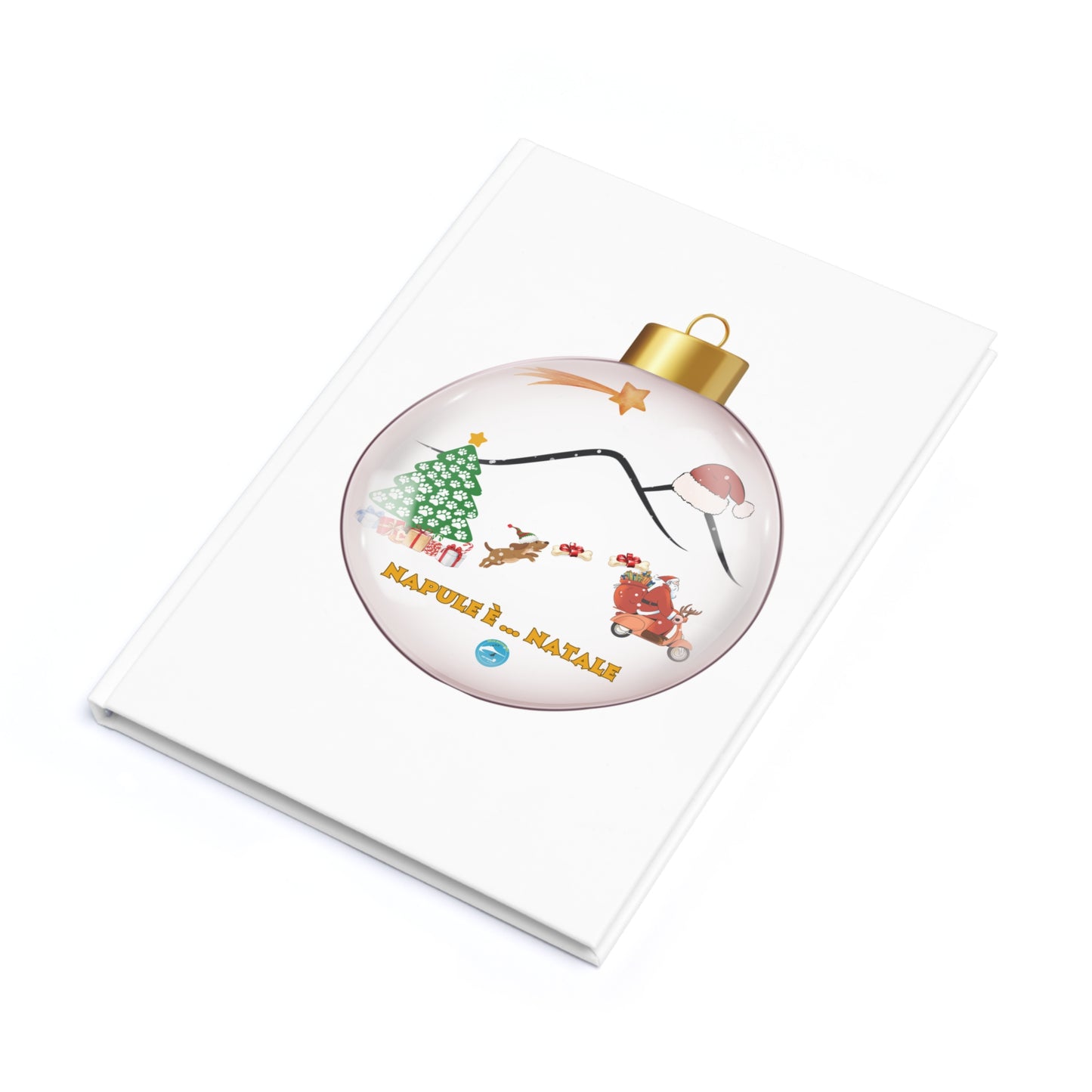 Diario/Taccuino A5 "Napule è .. Natale": Copertina Rigida Esclusiva per Appunti e Disegni Diario