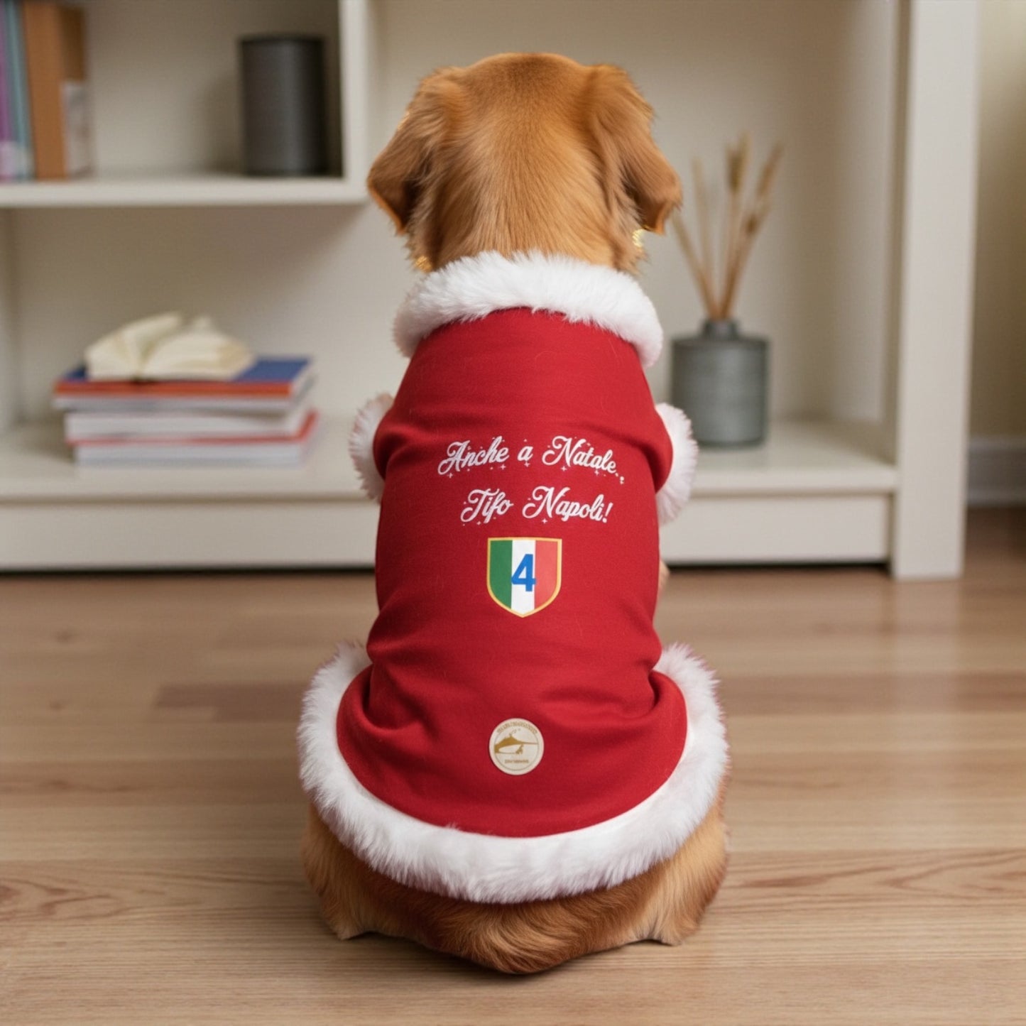 Maglia natalizia calcio Napoli per cani