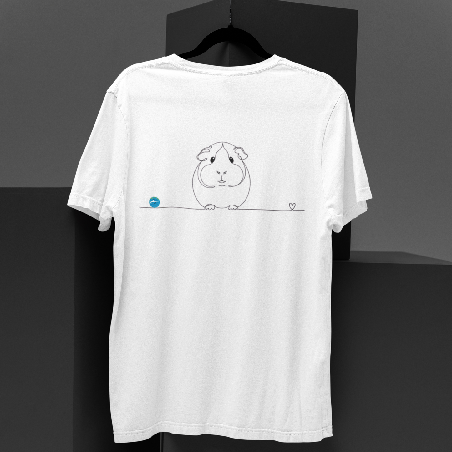 t-shirt con porcellino d'india