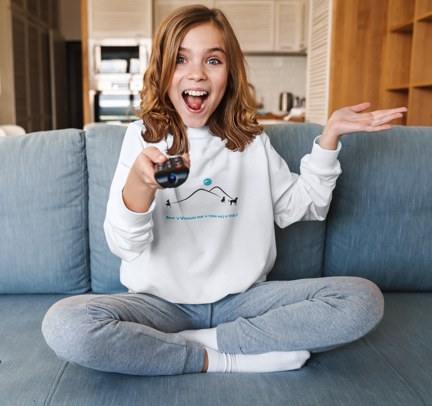 Felpa bambina Vesuvio