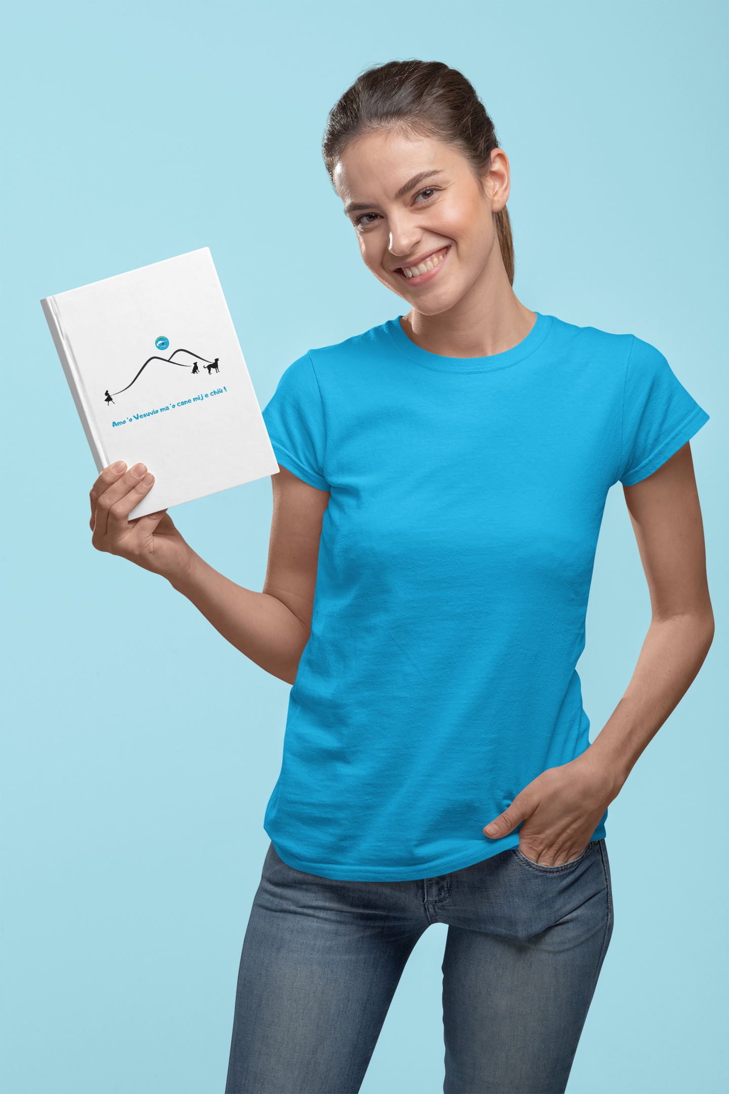 Diario con copertina rigida Vesuvio con figura femminile