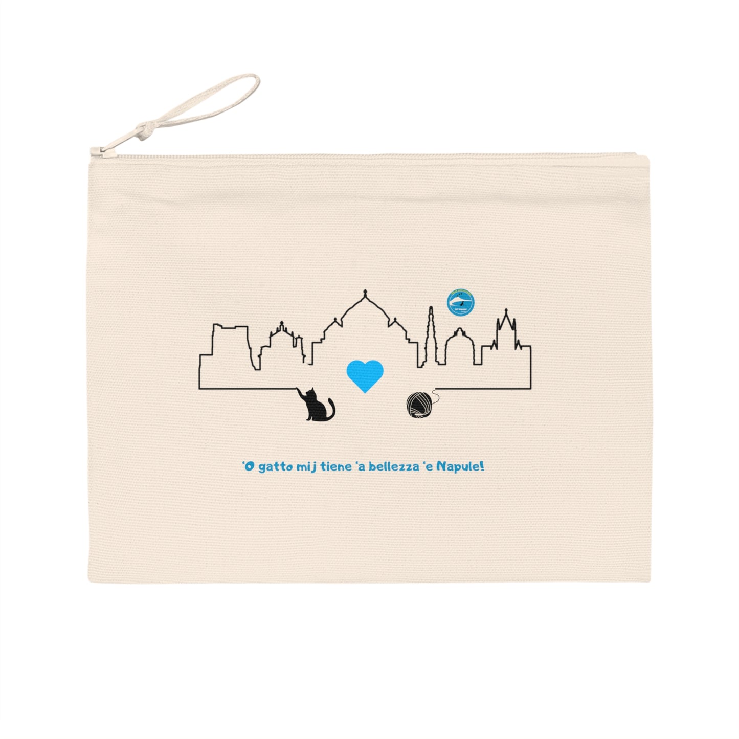 Astuccio Eco-Friendly "Napoli Skyline" - Design Esclusivo & Tessuto Riciclato