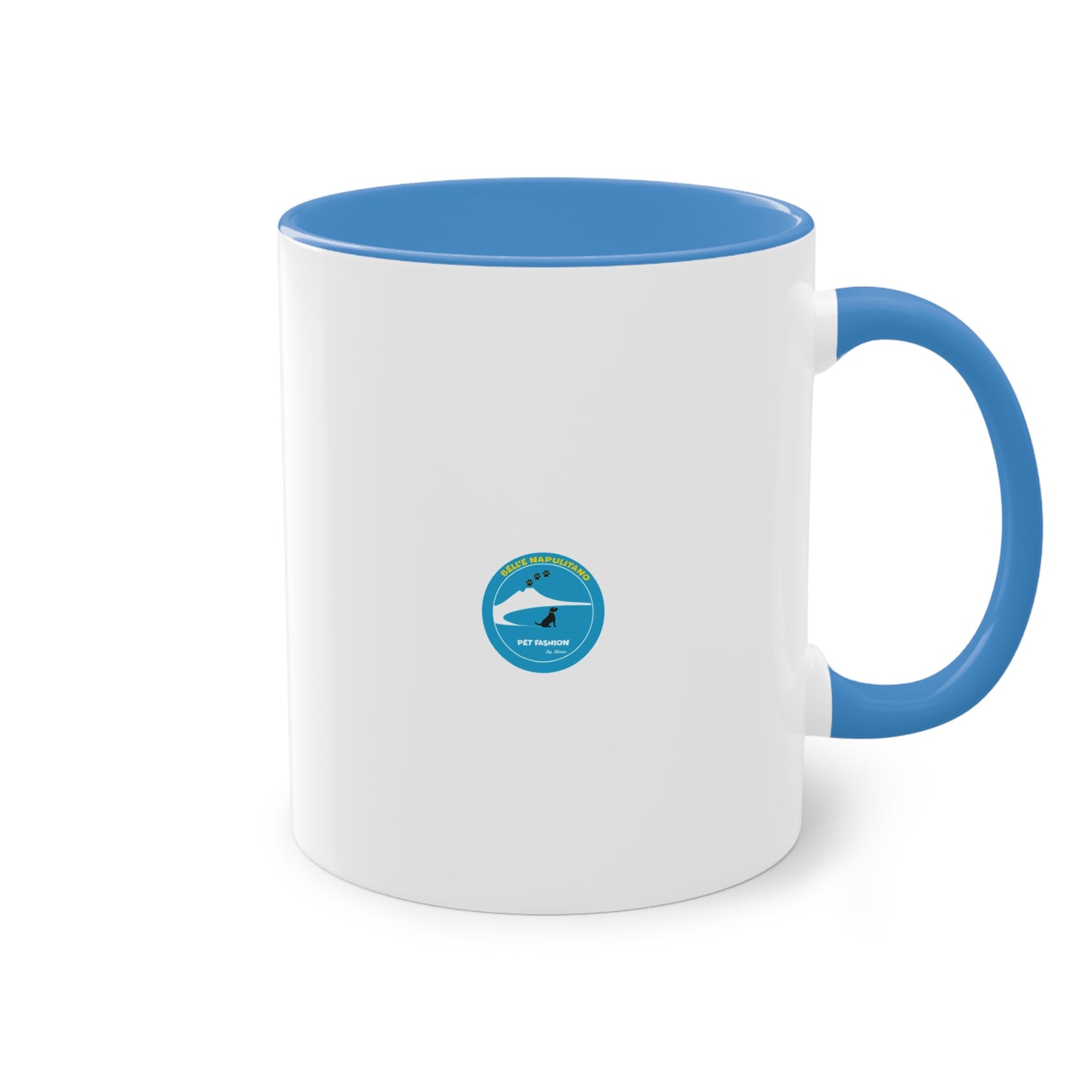 Tazza Bicolore Bianco & Azzurro Napoli Skyline – Luminosità e Stile Quotidiano