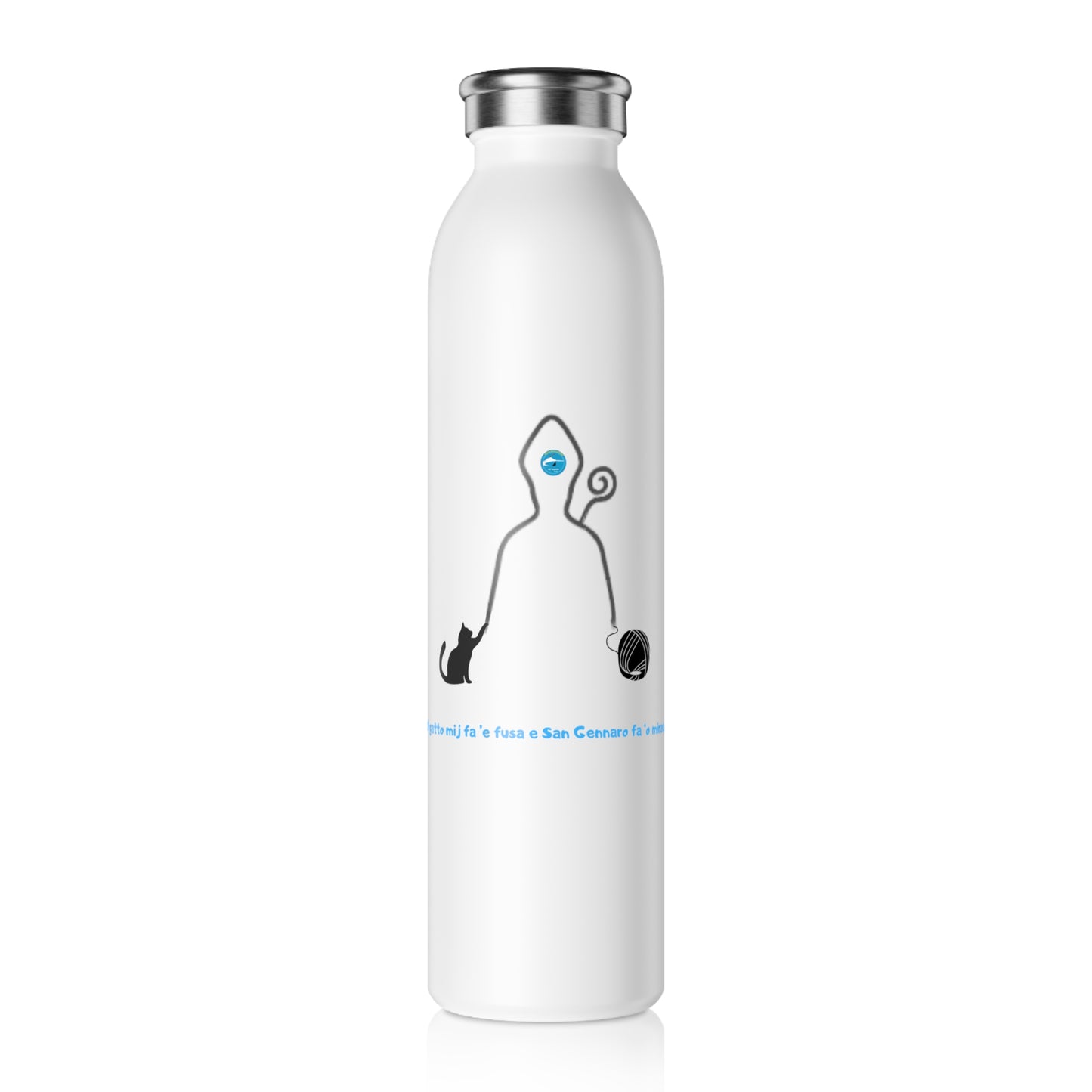 Borraccia Termica Acciaio Inox "San Gennaro" – Design Esclusivo