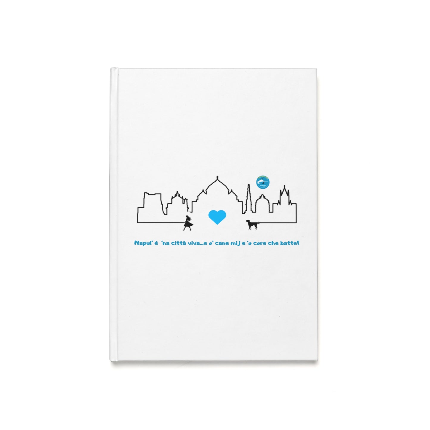 Diario con Copertina Rigida donna "Napoli Skyline" – Esclusivo & Rilegatura Durevole
