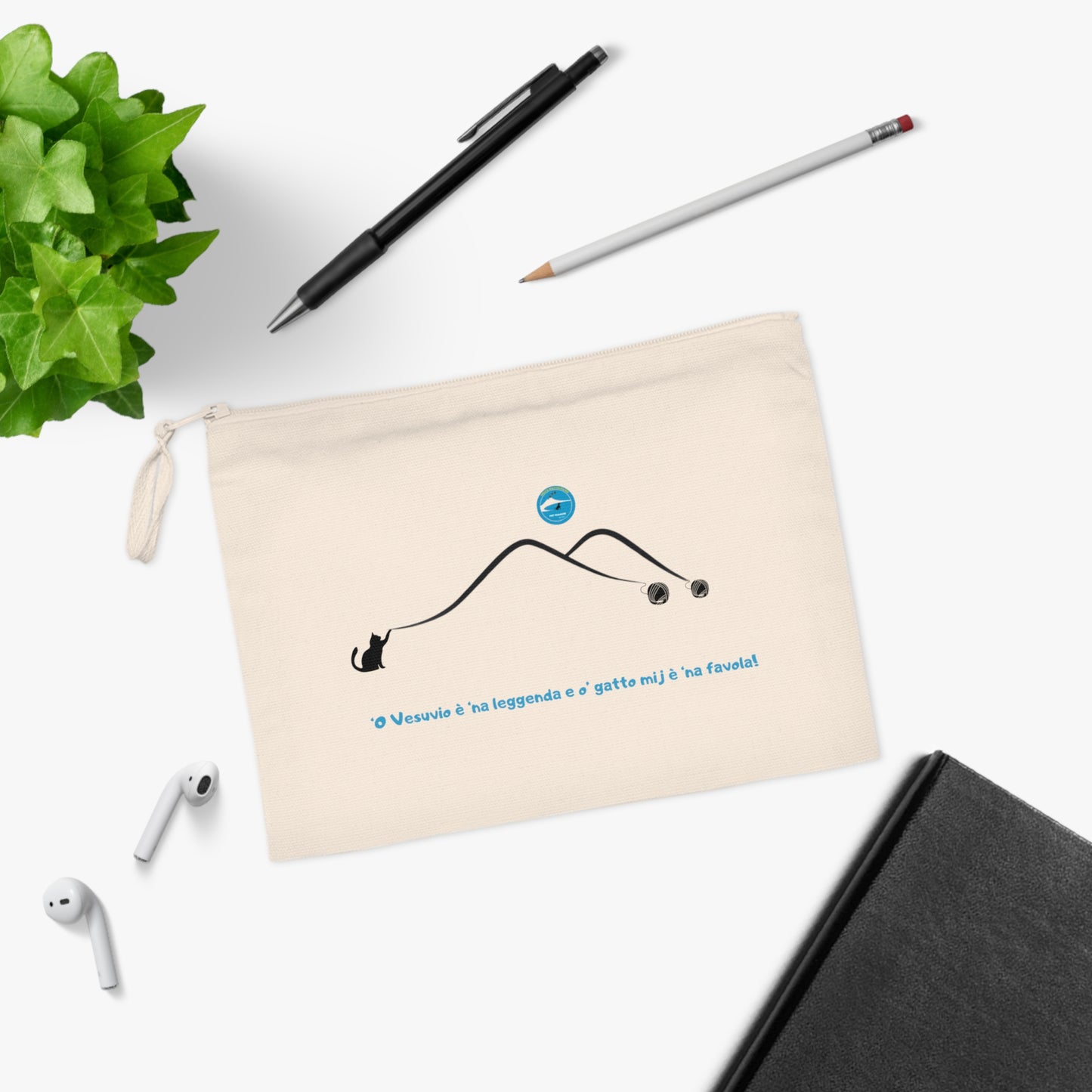 Astuccio Eco-Chic "Vesuvio " – Design Esclusivo Doppio Lato & Materiali Riciclati