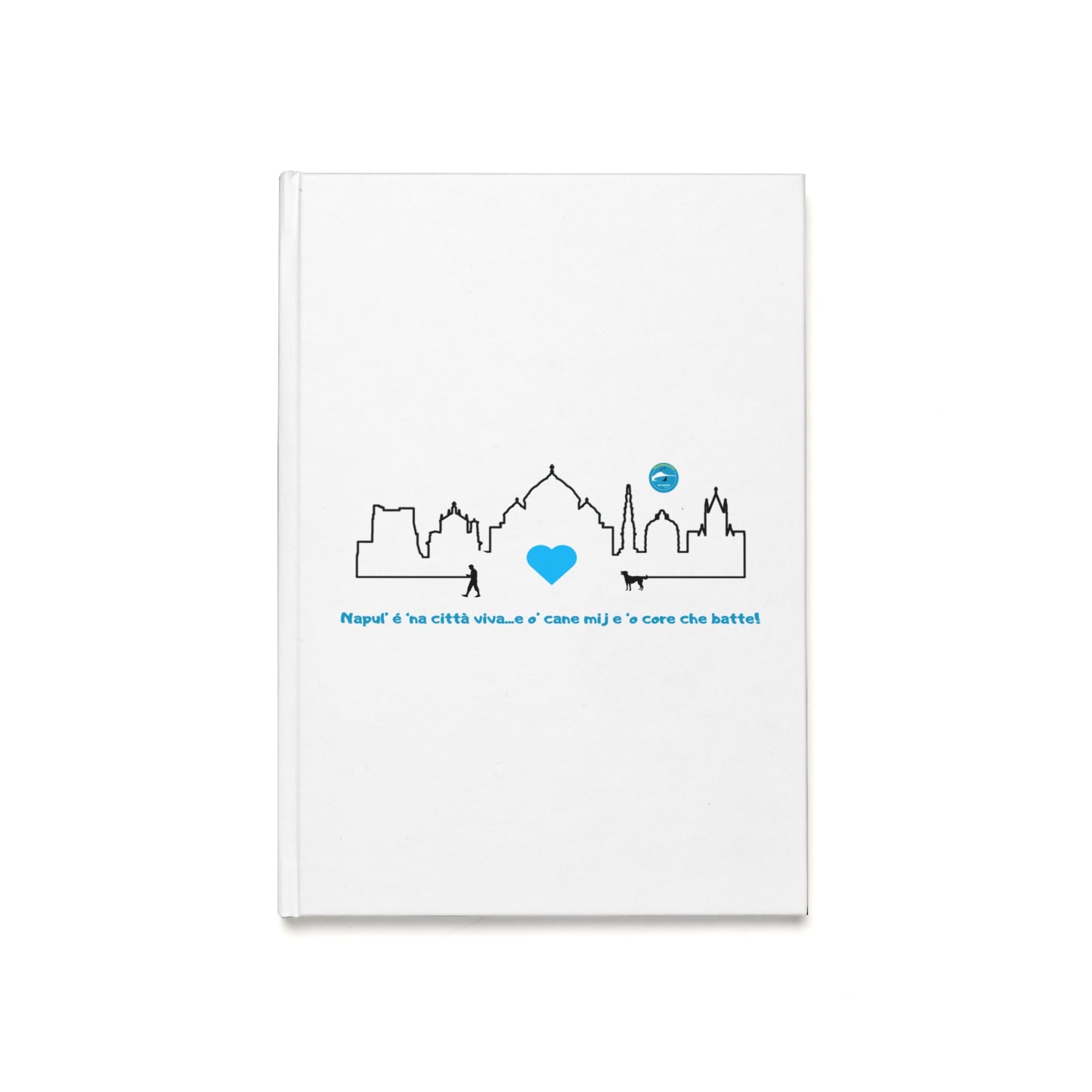Diario con Copertina Rigida uomo "Napoli Skyline" – Design Esclusivo & Rilegatura Durevole