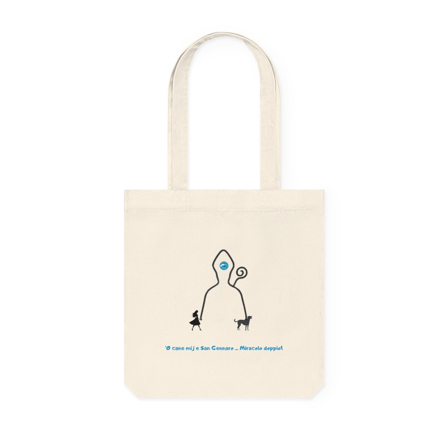 Borsa Tote Riciclata per donna"San Gennaro & Cane" – Eco-Friendly