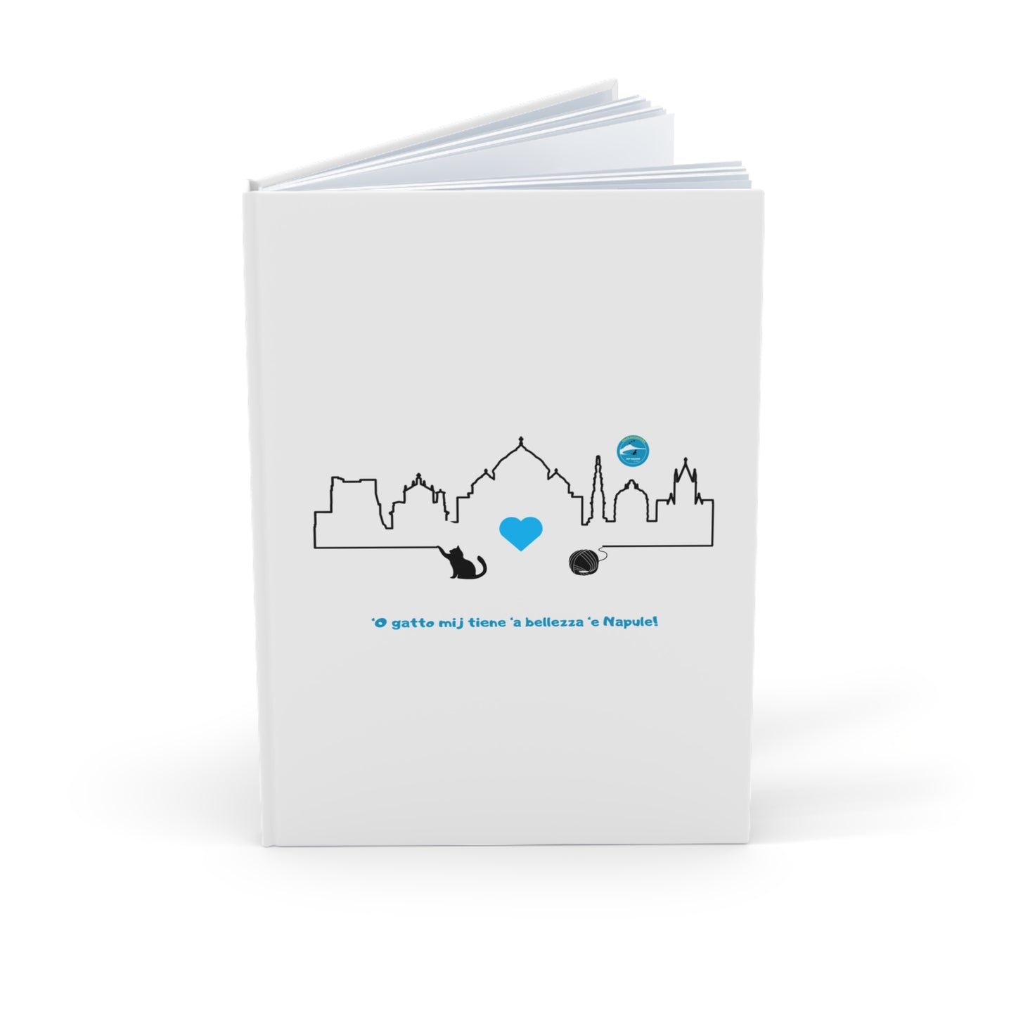 Diario A5 con Copertina Rigida "Napoli Skyline" – Design Esclusivo per Creativi