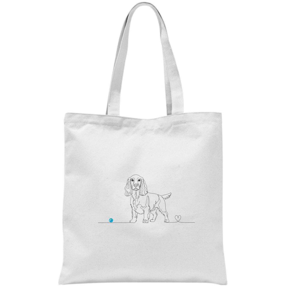 Borsa eco-friendly -Cocker e cuore - Art Line