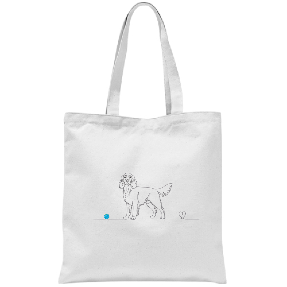 Borsa cotone eco-friendly - Setter e cuore - Line Art