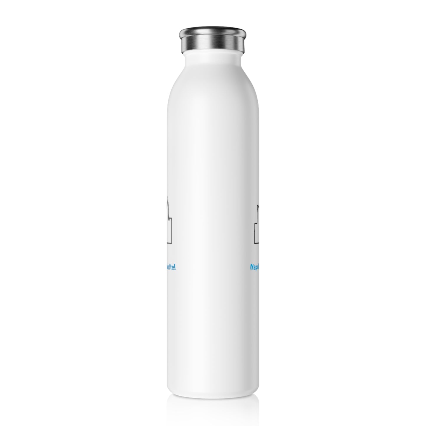 Borraccia Termica uomo Acciaio Inox 600 ml "Napoli Skyline & Cane" – Design Esclusivo & Eco-Friendly