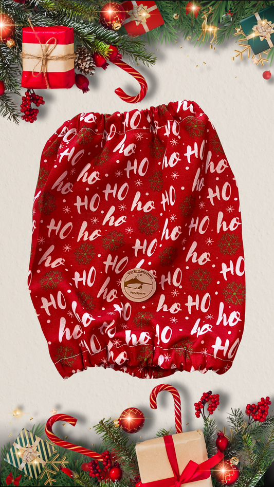 Snood sartoriale natalizio rosso per Cocker