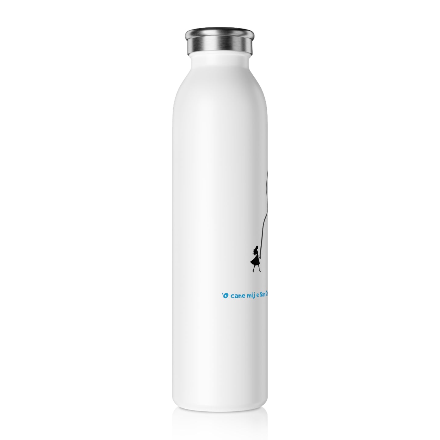 Borraccia Termica Acciaio Inox 600ml "Donna, Cane & San Gennaro" – Design Esclusivo