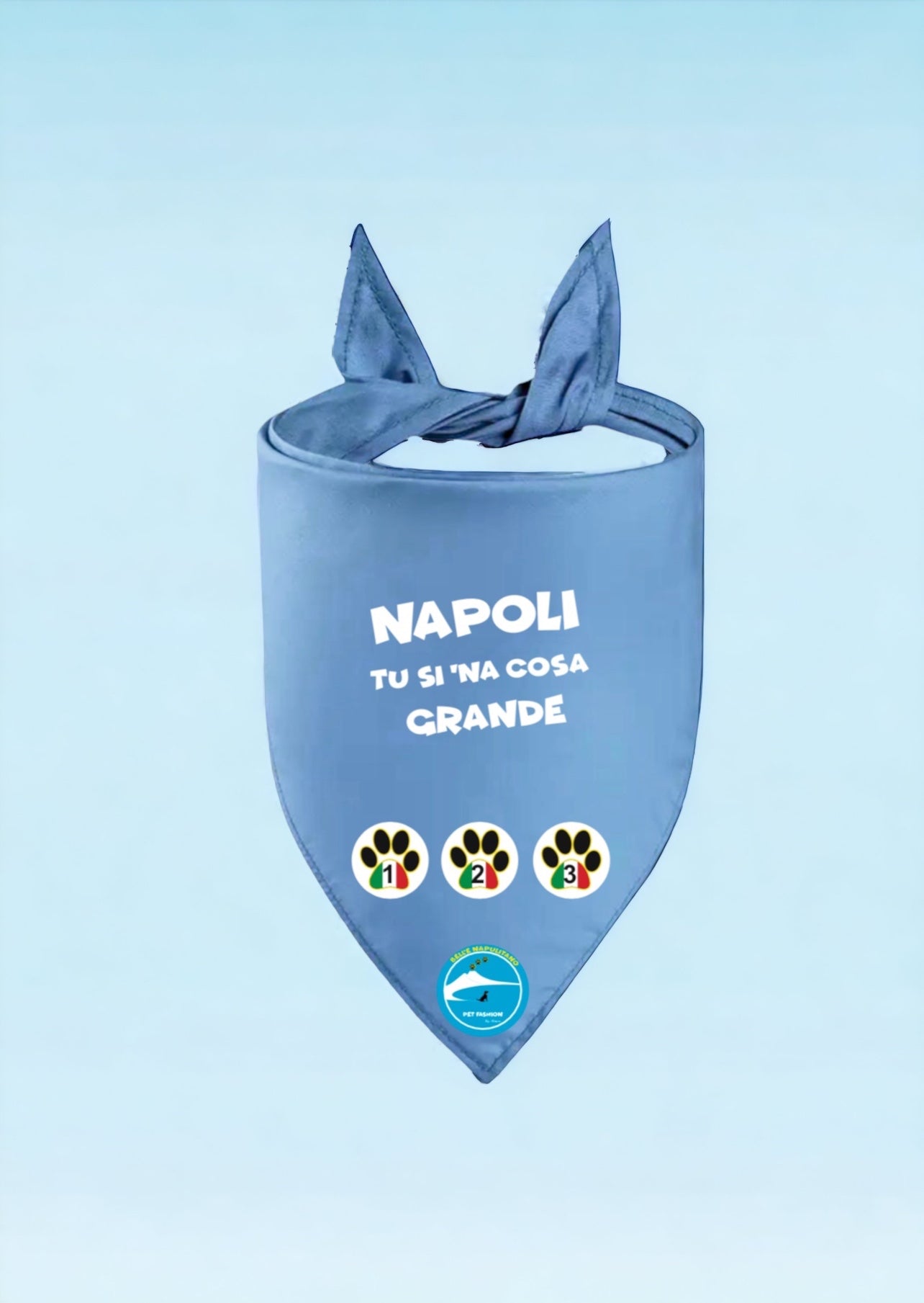 Bandane per Cani “Napoli tu si ‘na cosa grande”- 100% Cotone