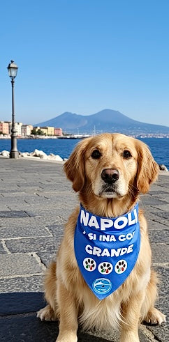 Bandane per Cani “Napoli tu si ‘na cosa grande”- 100% Cotone