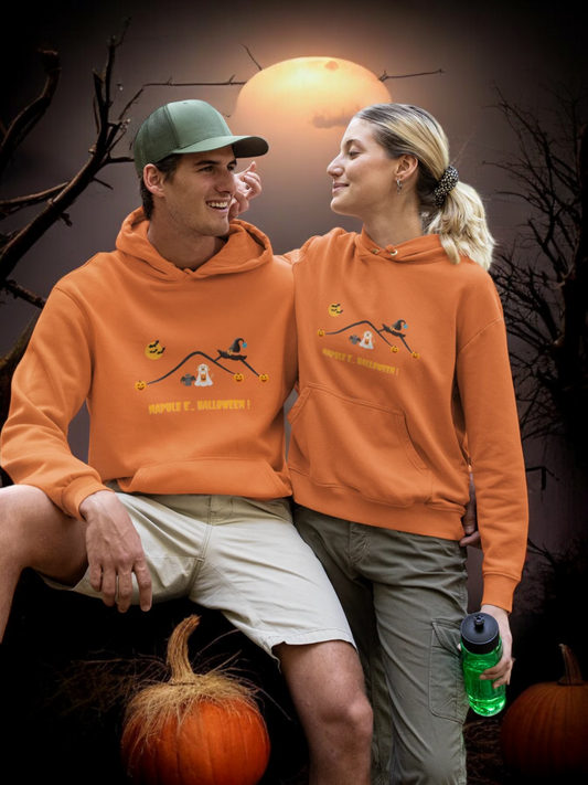 Felpa Halloween Unisex con Cappuccio per adulti "Napule è .. Halloween" – Calore e Design Esclusivo