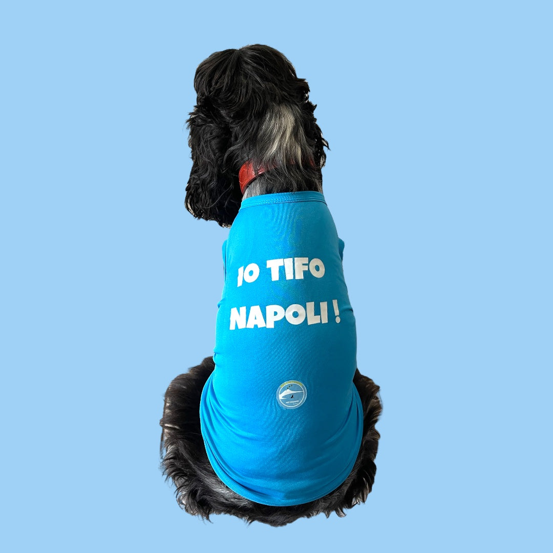 Maglietta per cani “Io tifo Napoli”