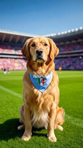 Bandane con elastico per cani "4 Scudetto Napoli"