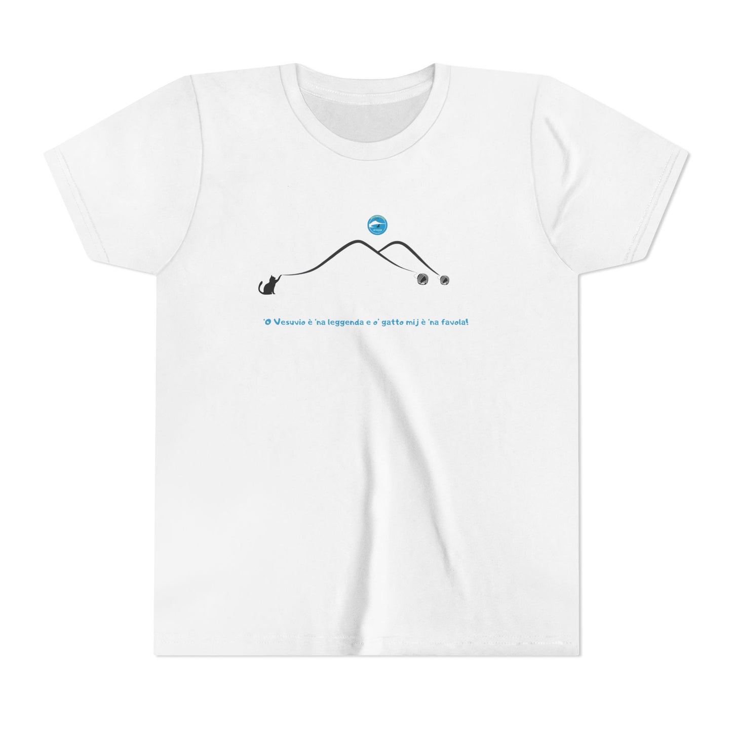 T-Shirt Ragazzi Maniche Corte "Vesuvio " – Cotone Pettinato Leggero & Fair Labor