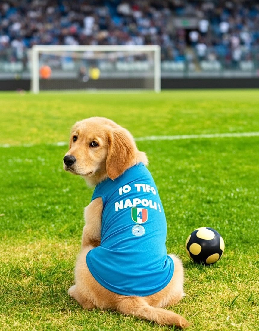Maglia per cani "Io tifo Napoli"