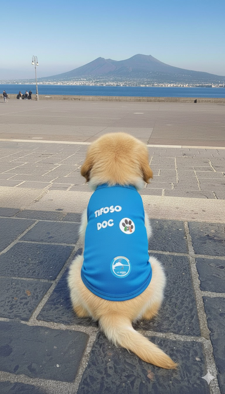 Magliette Cane Morbidissime "Tifoso DOC" - Abbigliamento Tifoso Napoli (solo XS - S)