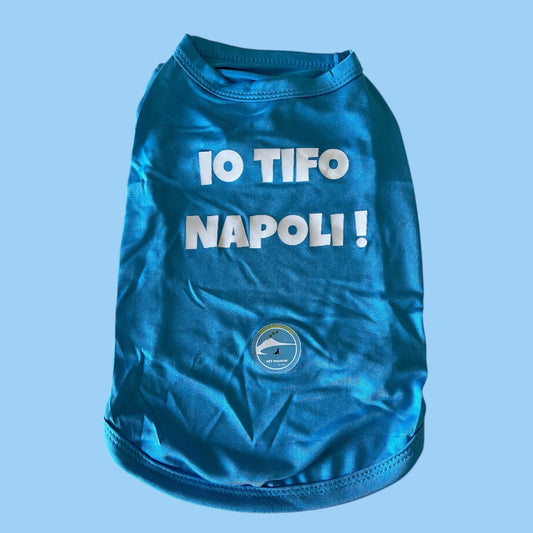 Maglietta per cani “Io tifo Napoli”