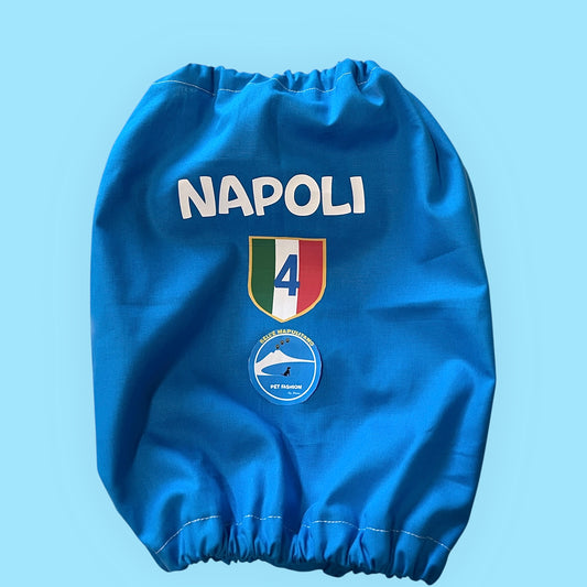 Snood Cocker Napoli 4° Scudetto: Protezione in Puro Cotone per Orecchie Lunghe