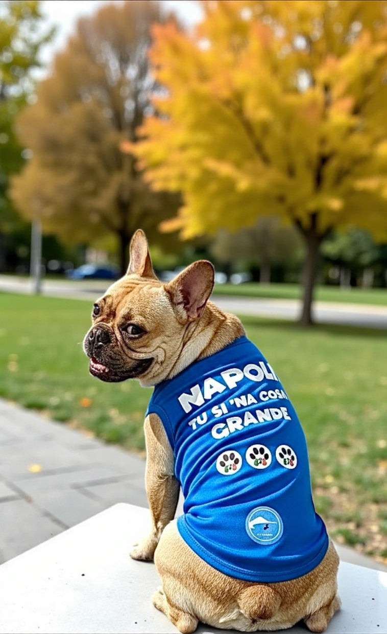 Magliette Cane Morbidissime "Napoli tu si ‘na cosa grande" - Abbigliamento Tifoso Napoli