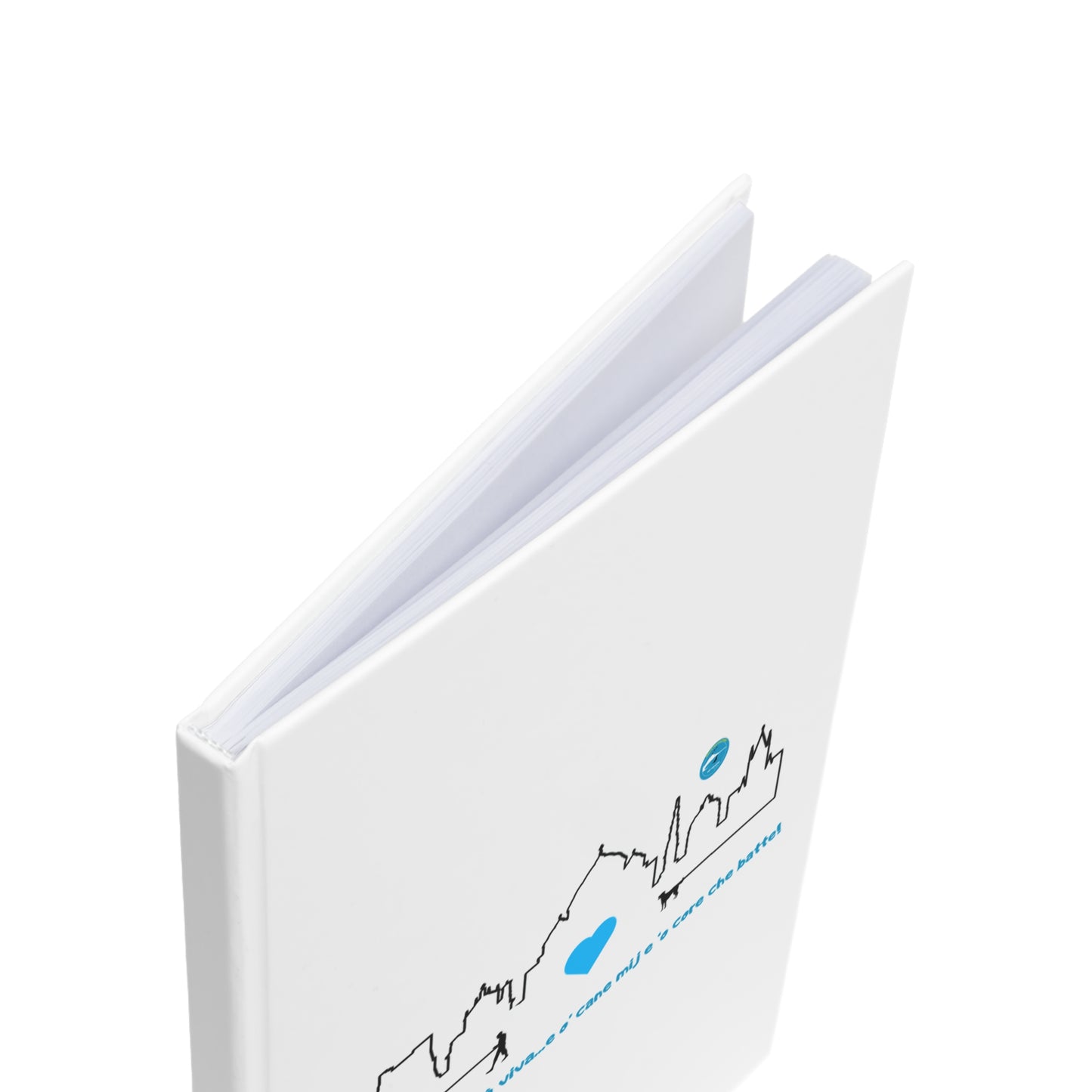 Diario con Copertina Rigida uomo "Napoli Skyline" – Design Esclusivo & Rilegatura Durevole