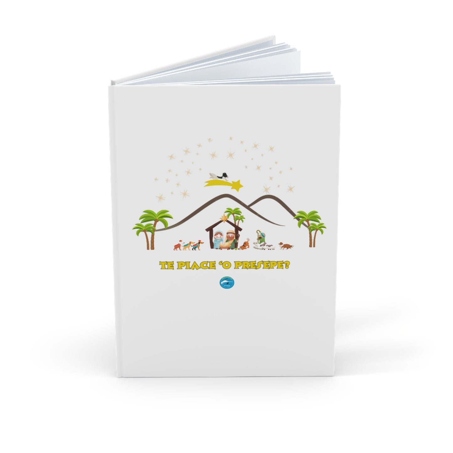 Diario A5 con Copertina Rigida "Te piace ‘o Presepe?" | Design Natalizio Esclusivo