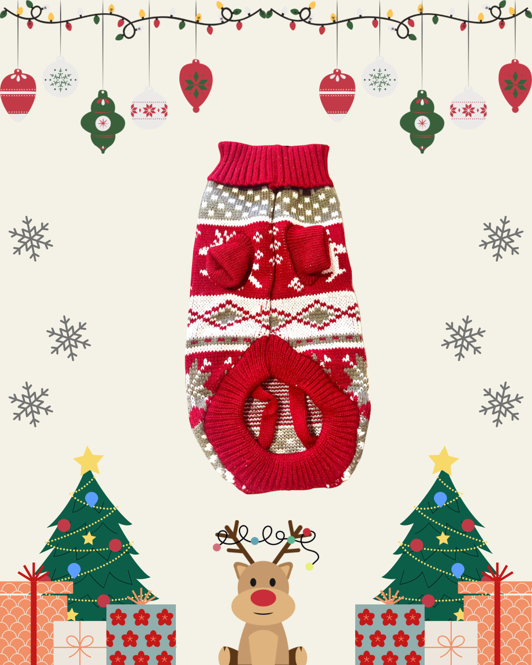 Maglioncino Natalizio per cani di piccola taglia