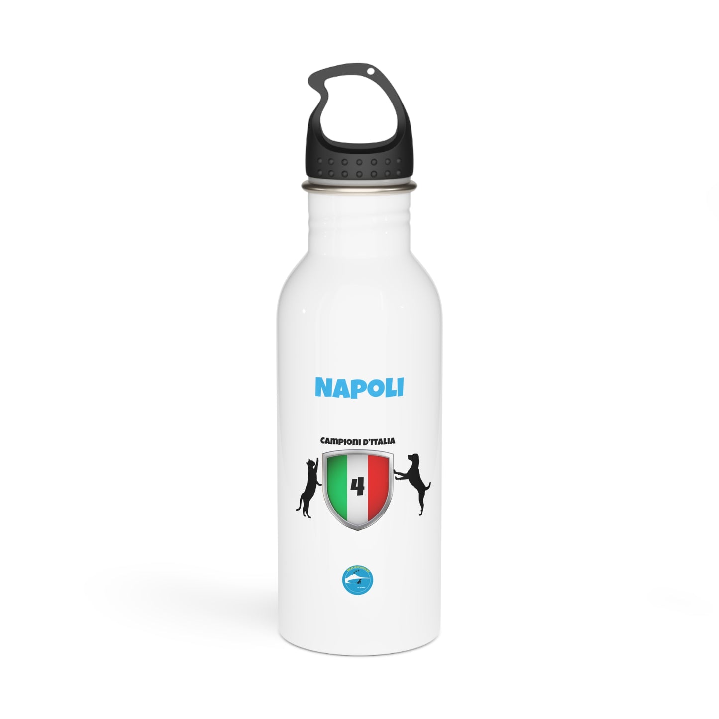 Borraccia Napoli 4° Scudetto 60 cl - Acciaio Inox | Design Esclusivo Cane & Gatto