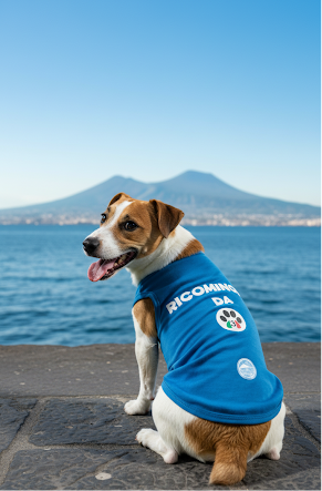 Maglia calcio Napoli 3 scudetto per cani