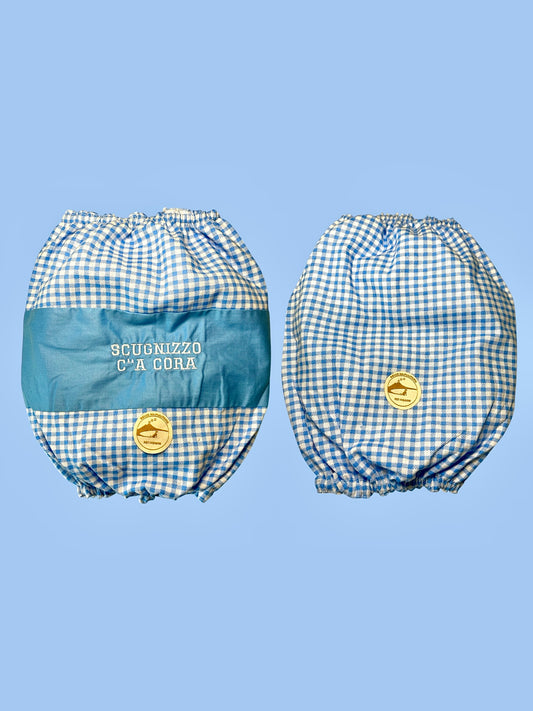 Snood Cane Double-Face in Puro Cotone con Ricamo: "’Scugnizzo c’ ‘a cora"