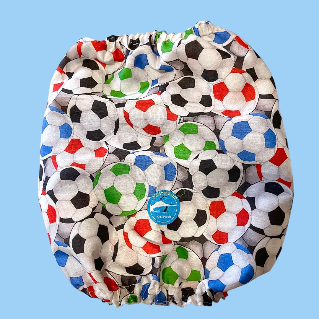 Snood sartoriale double-face per cocker con scritta ricamata “Forza Napoli .. Sempre!”