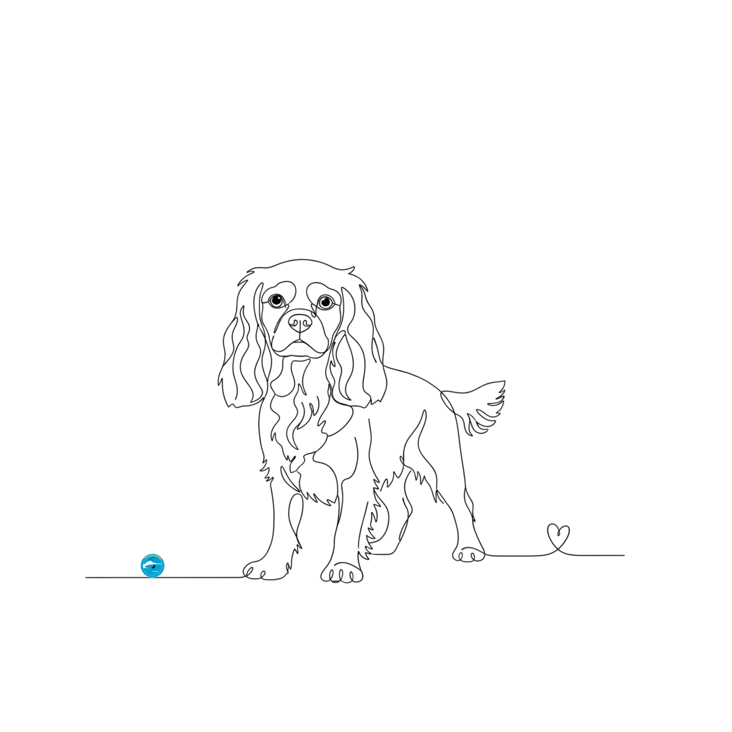 Tazza Cavalier King Charles - Art Line