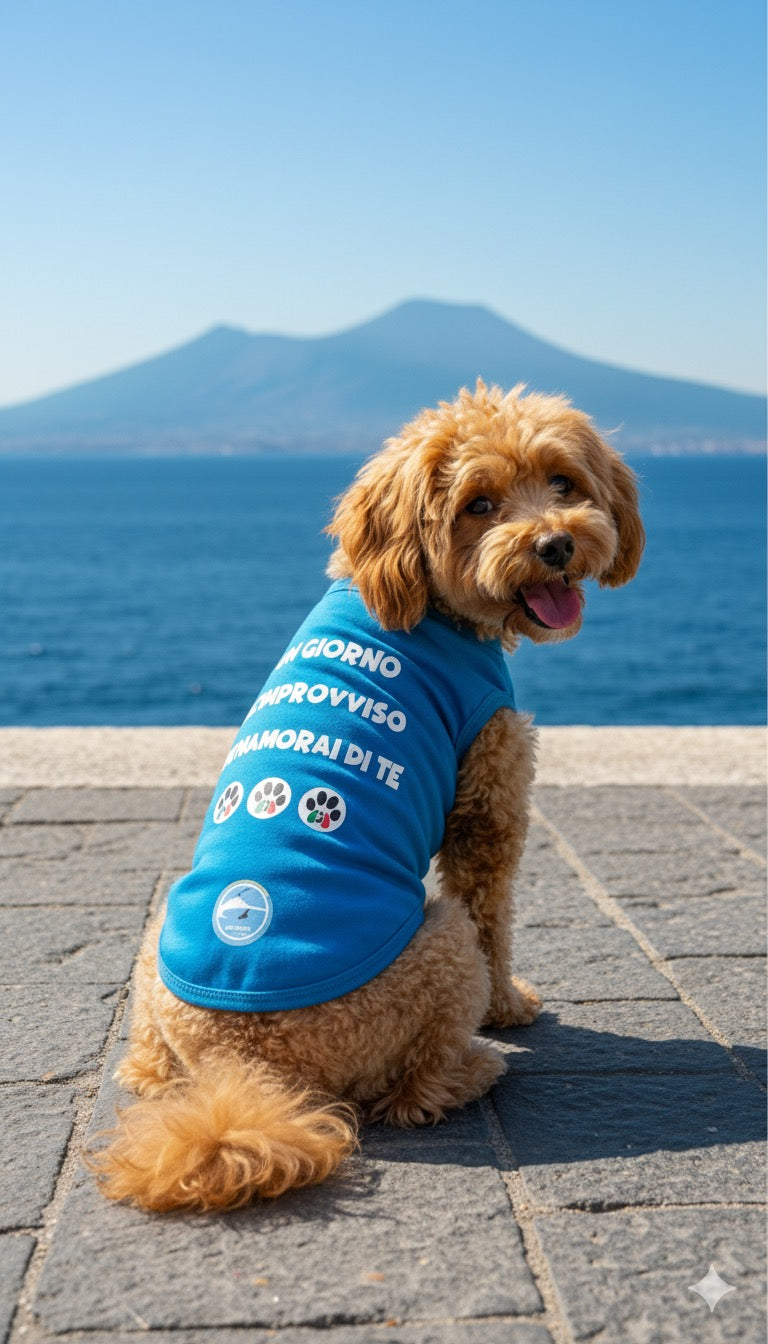 Magliette Cane Morbidissime "Un Giorno All'Improvviso" - Abbigliamento Tifoso Napoli