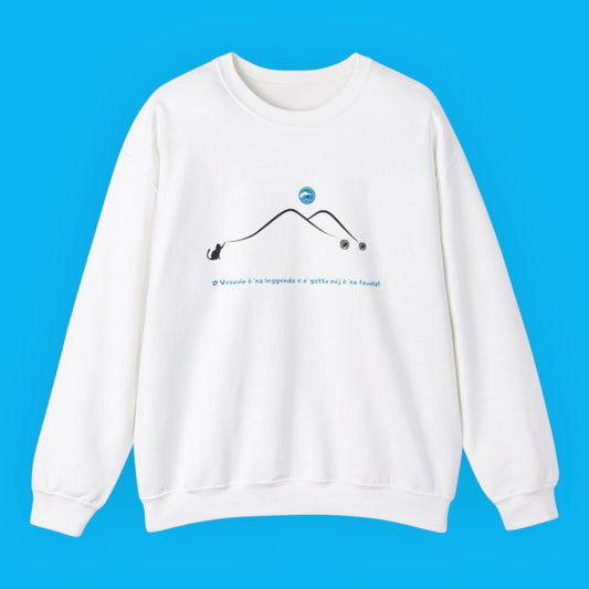 Felpa Girocollo Unisex per adulti "Vesuvio" – Comfort, Etica & Design Esclusivo