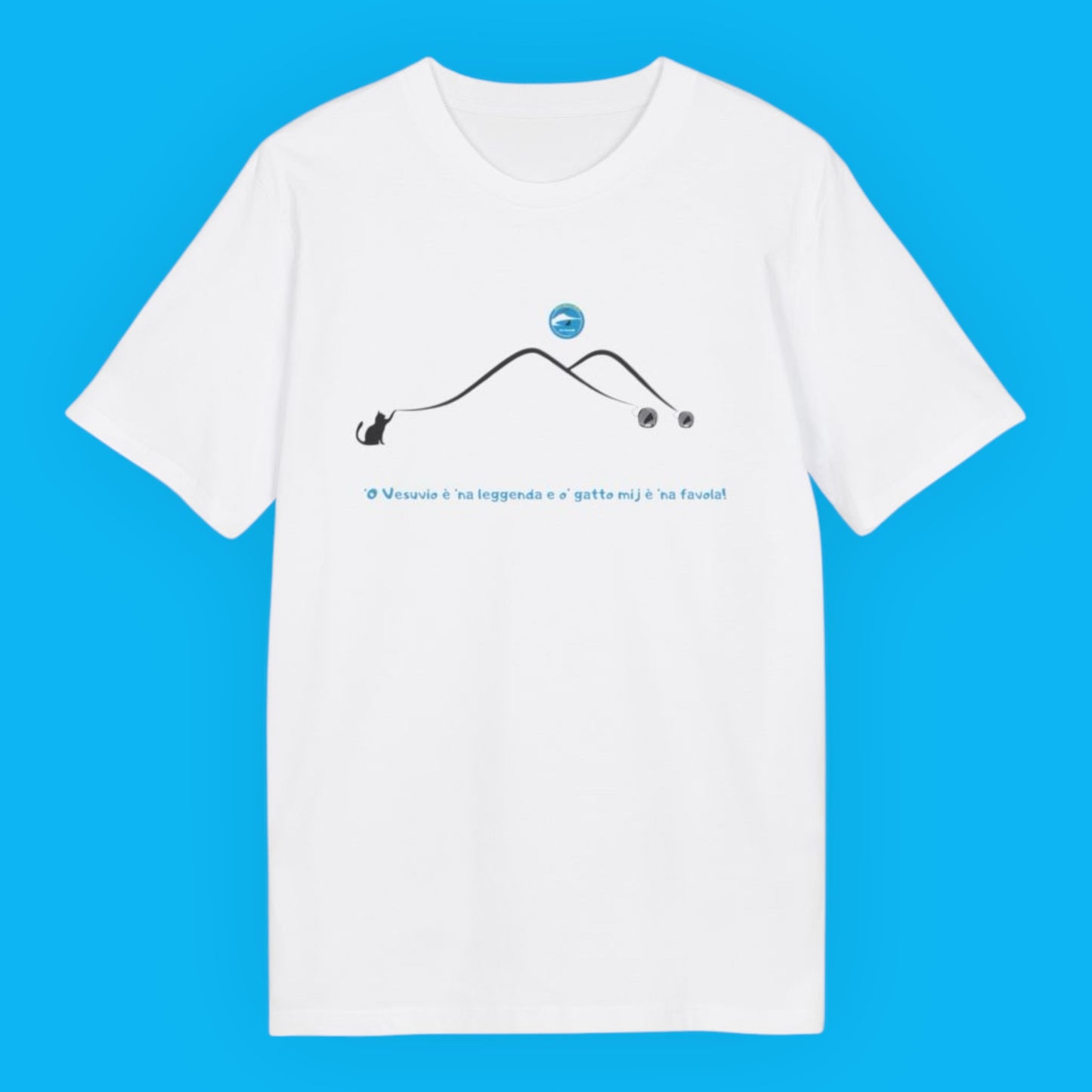 T-Shirt Unisex per adulti "Vesuvio " – 100% Cotone Biologico & Stile Esclusivo