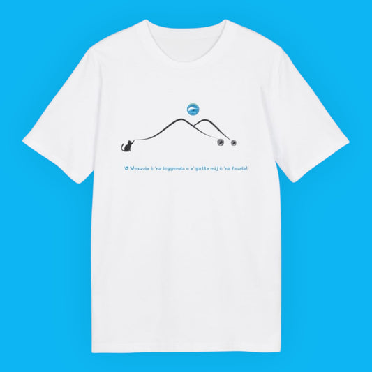 T-Shirt Unisex per adulti "Vesuvio " – 100% Cotone Biologico & Stile Esclusivo
