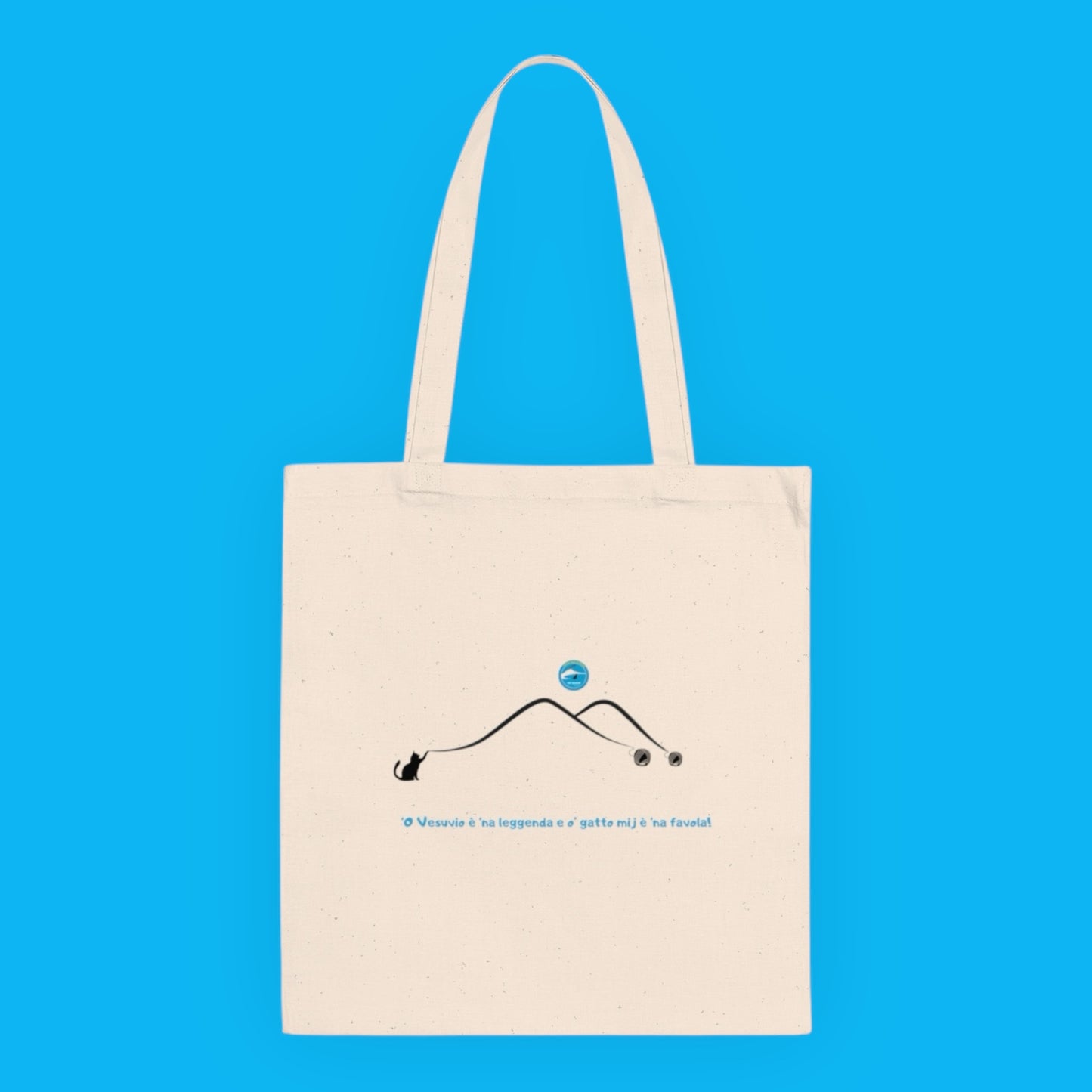 Borsa Tote Shopper "Vesuvio" - 100% Cotone Sostenibile & Design Esclusivo