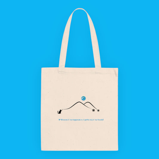 Borsa Tote Shopper "Vesuvio" - 100% Cotone Sostenibile & Design Esclusivo