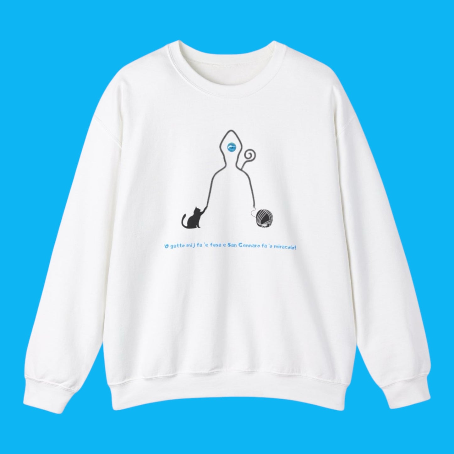 Felpa Girocollo Unisex per adulti "San Gennaro" – Comfort, Durabilità & Cotone Etico