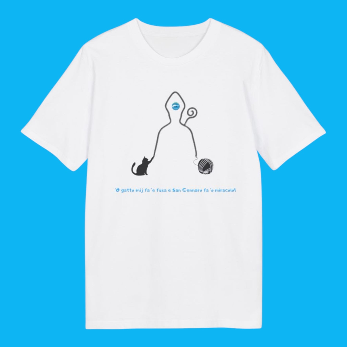 T-Shirt Ragazzi Maniche Corte "San Gennaro" – Cotone Pettinato Airlume Morbido