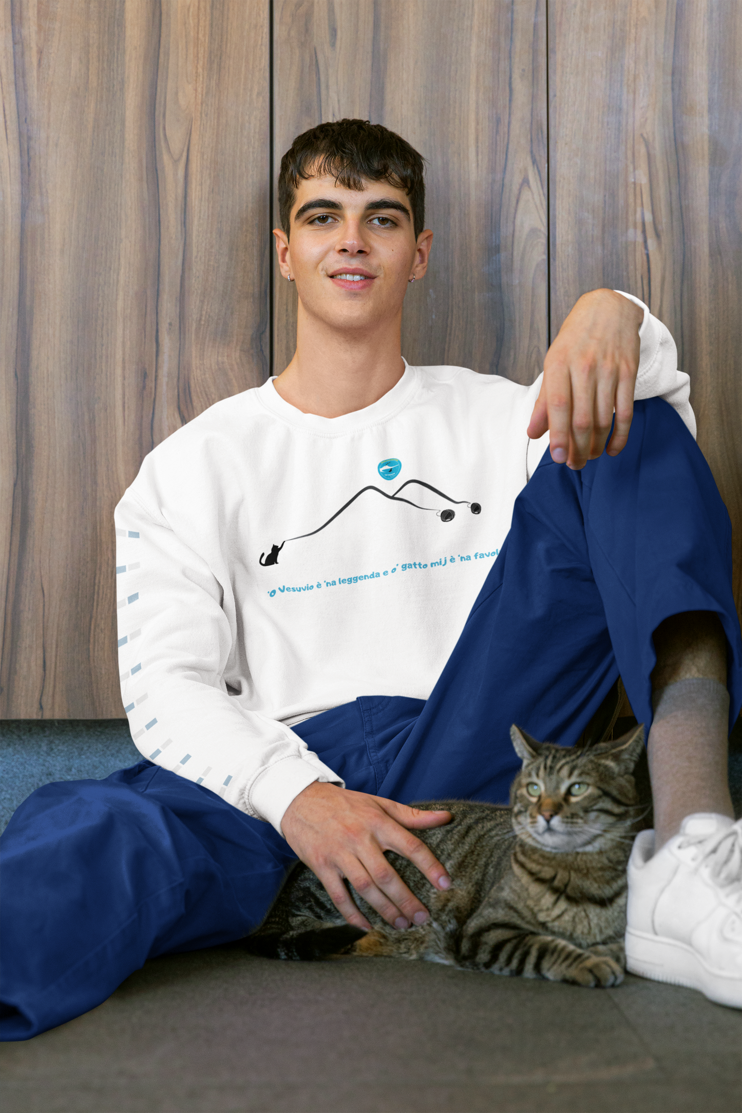 Felpa Girocollo Unisex per adulti "Vesuvio" – Comfort, Etica & Design Esclusivo