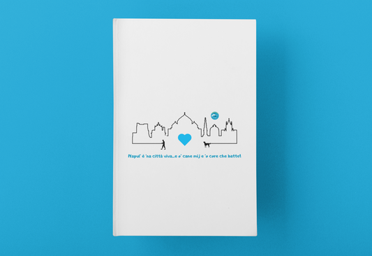 Diario con Copertina Rigida uomo "Napoli Skyline" – Design Esclusivo & Rilegatura Durevole