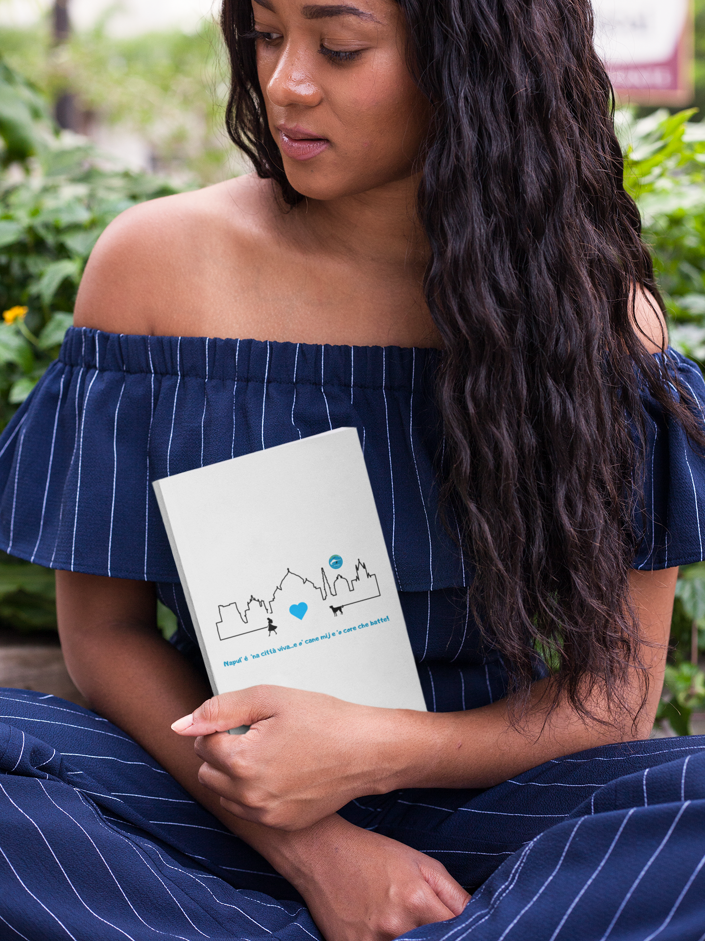 Diario con Copertina Rigida donna "Napoli Skyline" – Esclusivo & Rilegatura Durevole