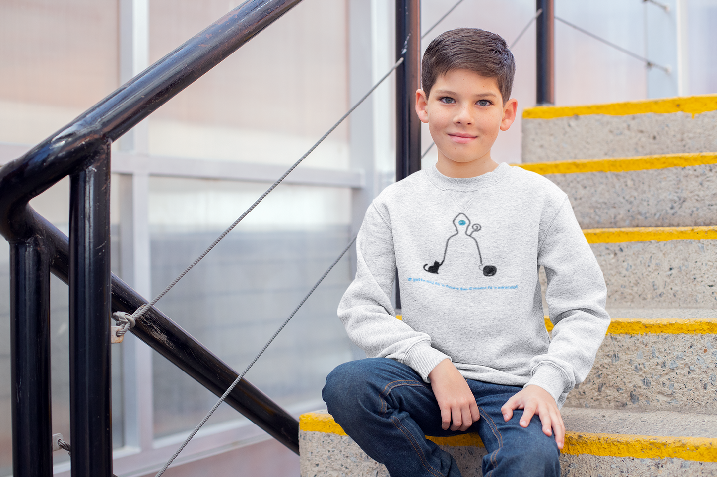 Felpa Bambino "San Gennaro" – Morbido 80% Cotone, Sicura (REACH) & Design Esclusivo