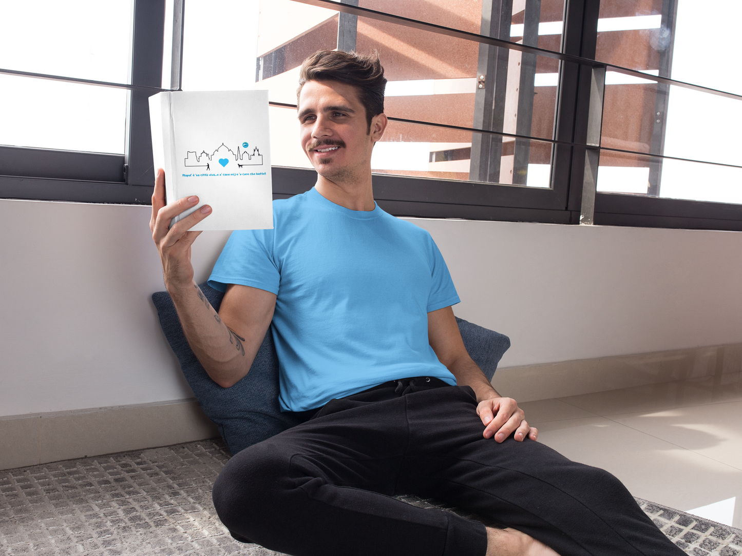 Diario con Copertina Rigida uomo "Napoli Skyline" – Design Esclusivo & Rilegatura Durevole